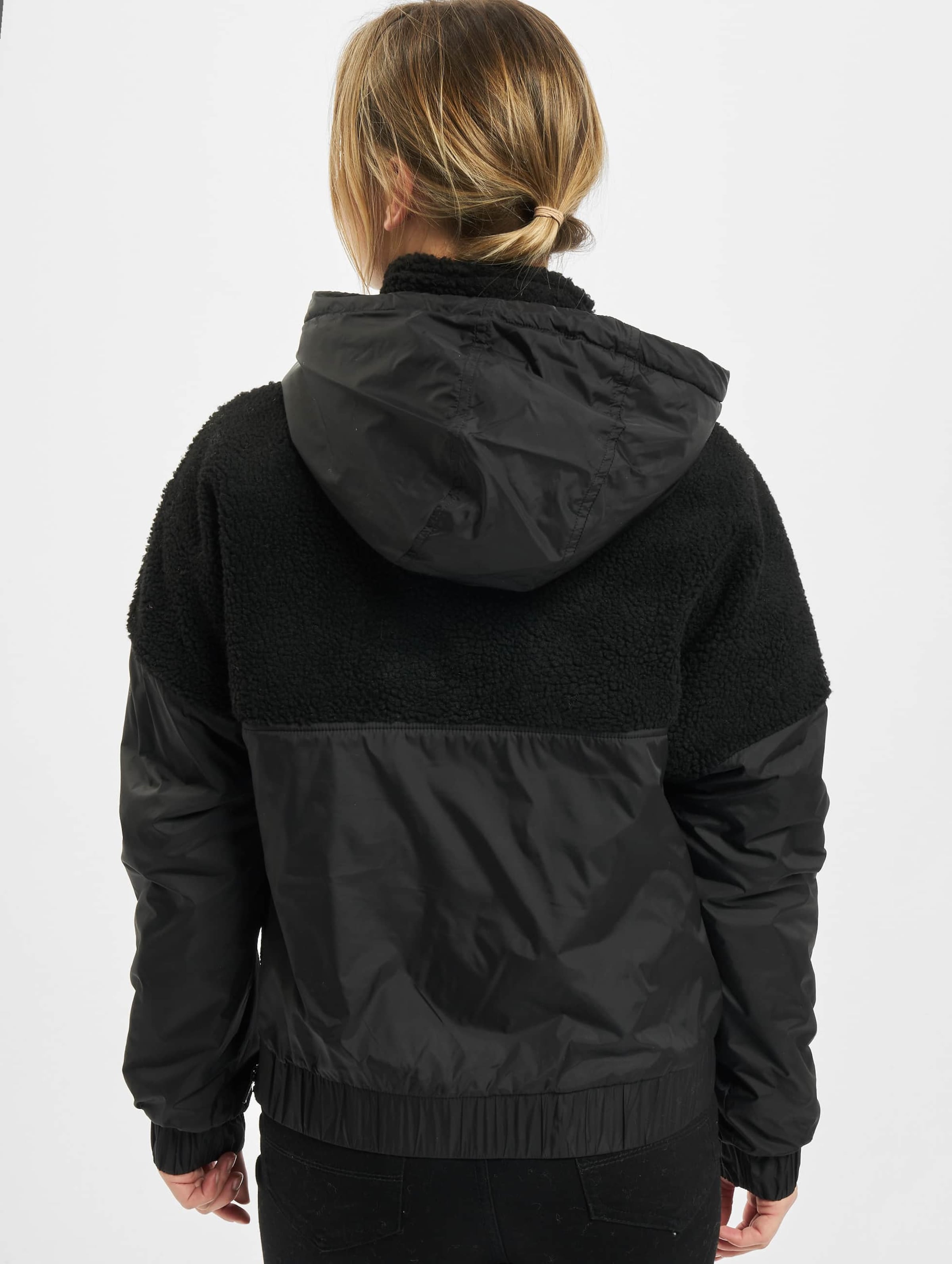 Ladies Sherpa Mix Pull Over DEFSHOP 6185