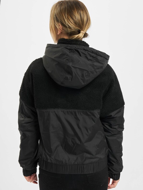 Ladies Sherpa Mix Pull Over-1