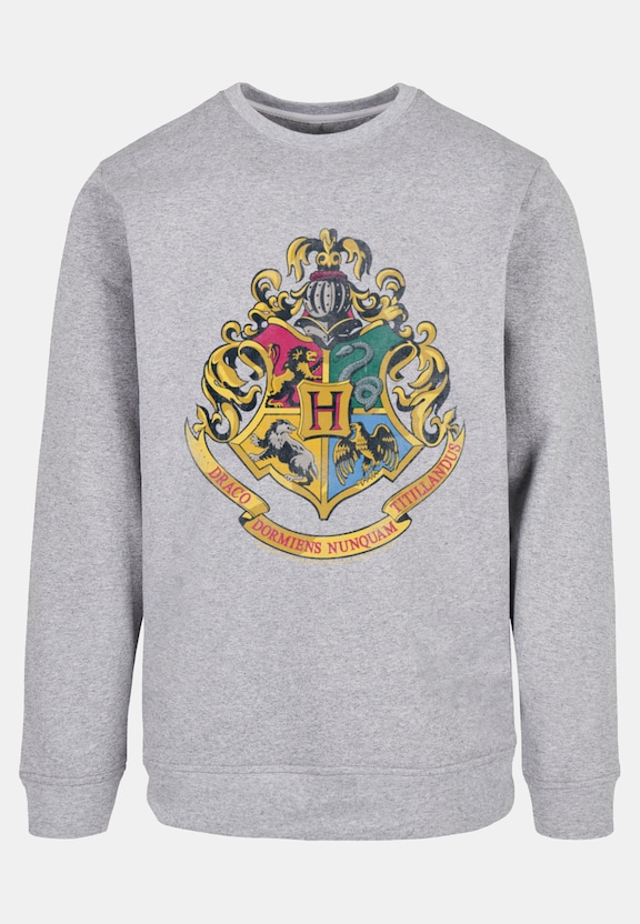 Harry Potter Distressed Hogwarts Crest Crewneck-0