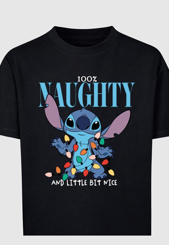 Kids Lilo And Stitch - Naughty And Nice Basic T-Shirt-2