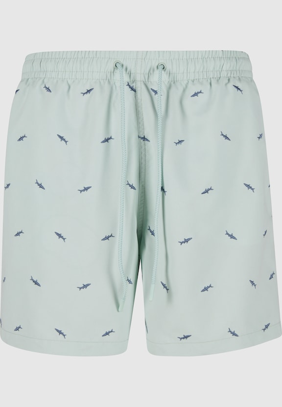 Embroidery Swim Shorts-6