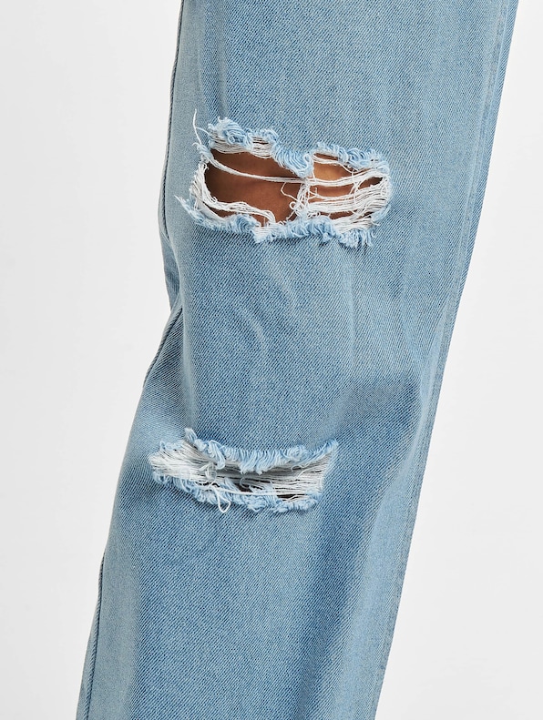 KW222-008-1 KK OG Distressed Wide Leg Denim Pants-3