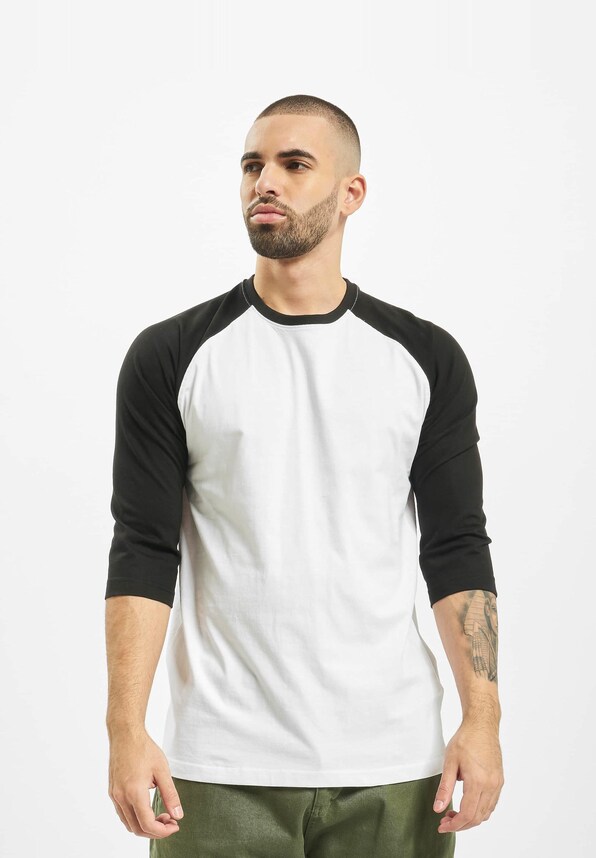Urban Classics Contrast 3/4 Sleeve Raglan Tee-2