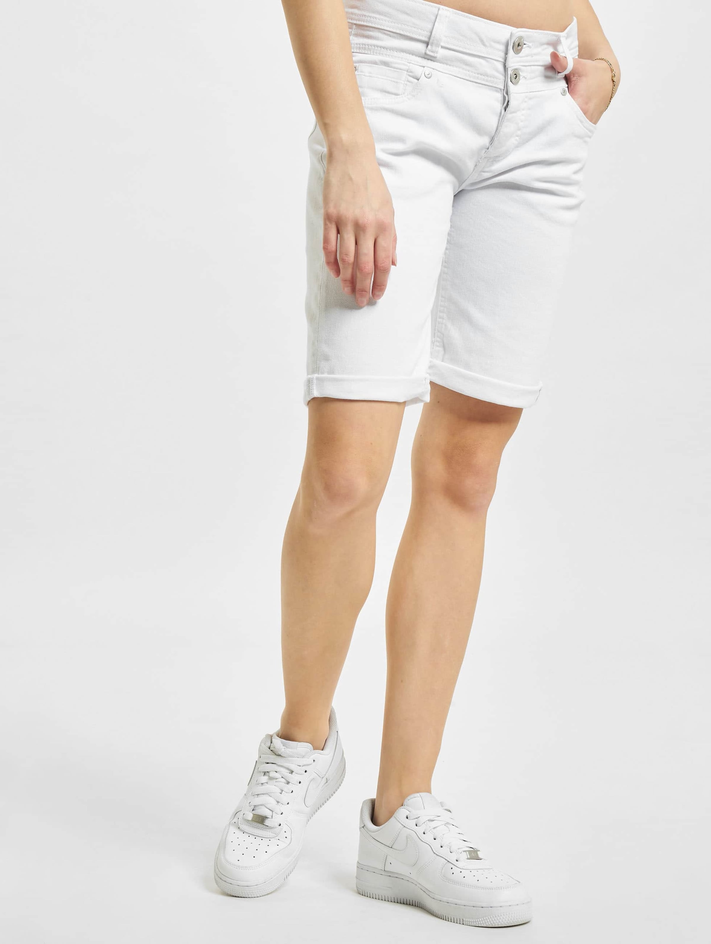 Sublevel Denim Short Vrouwen op kleur wit, Maat XL
