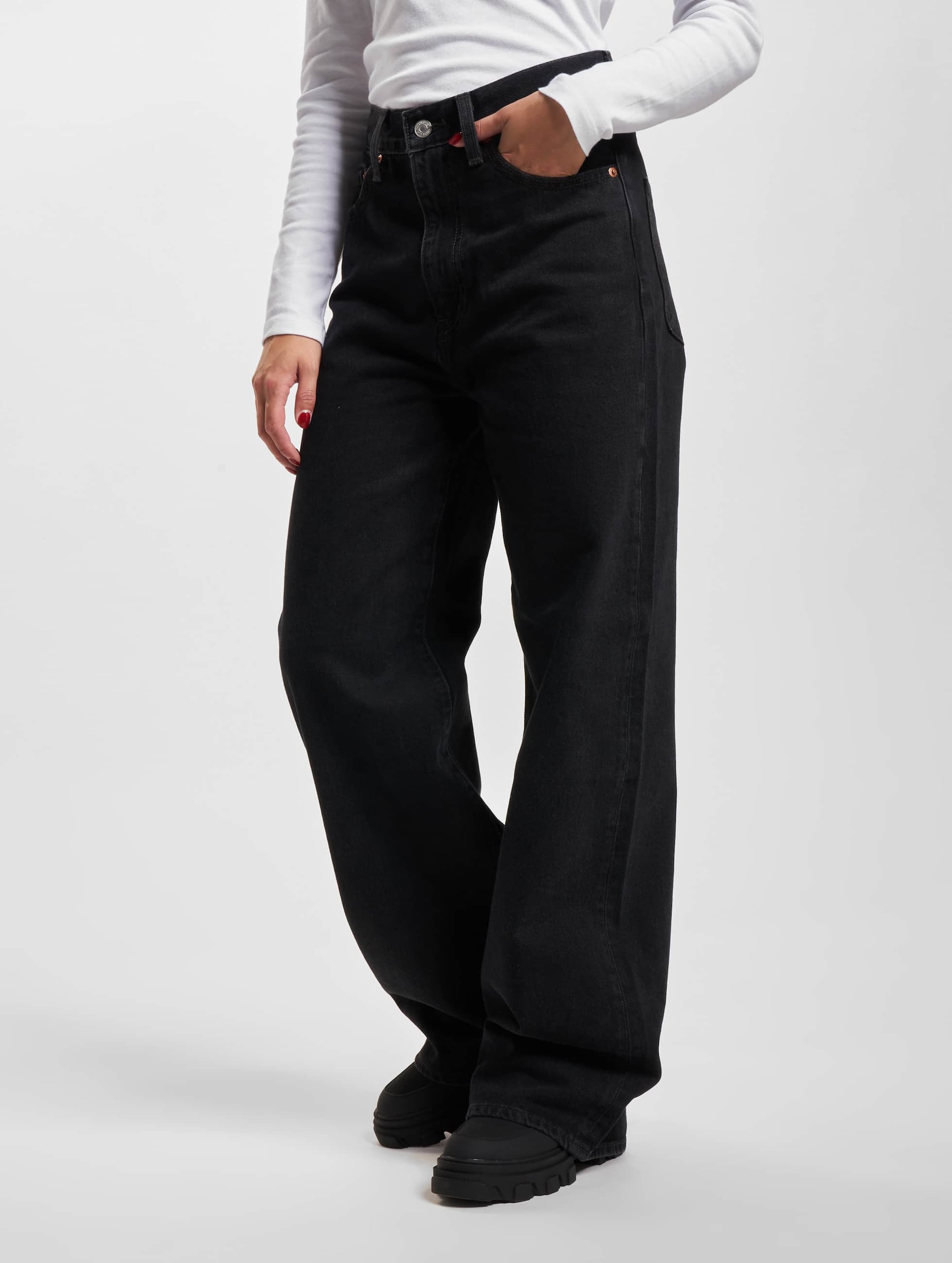 Levi's Levi's® Ribcage Wide Leg Loose Fit Jeans Vrouwen op kleur zwart, Maat 2934