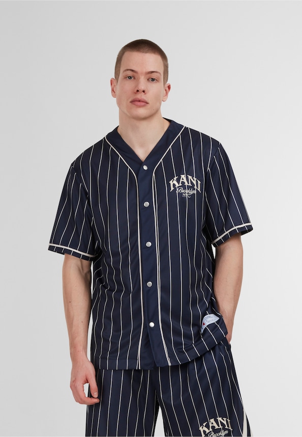 Kani Pinstripe Baseball Jersey-0