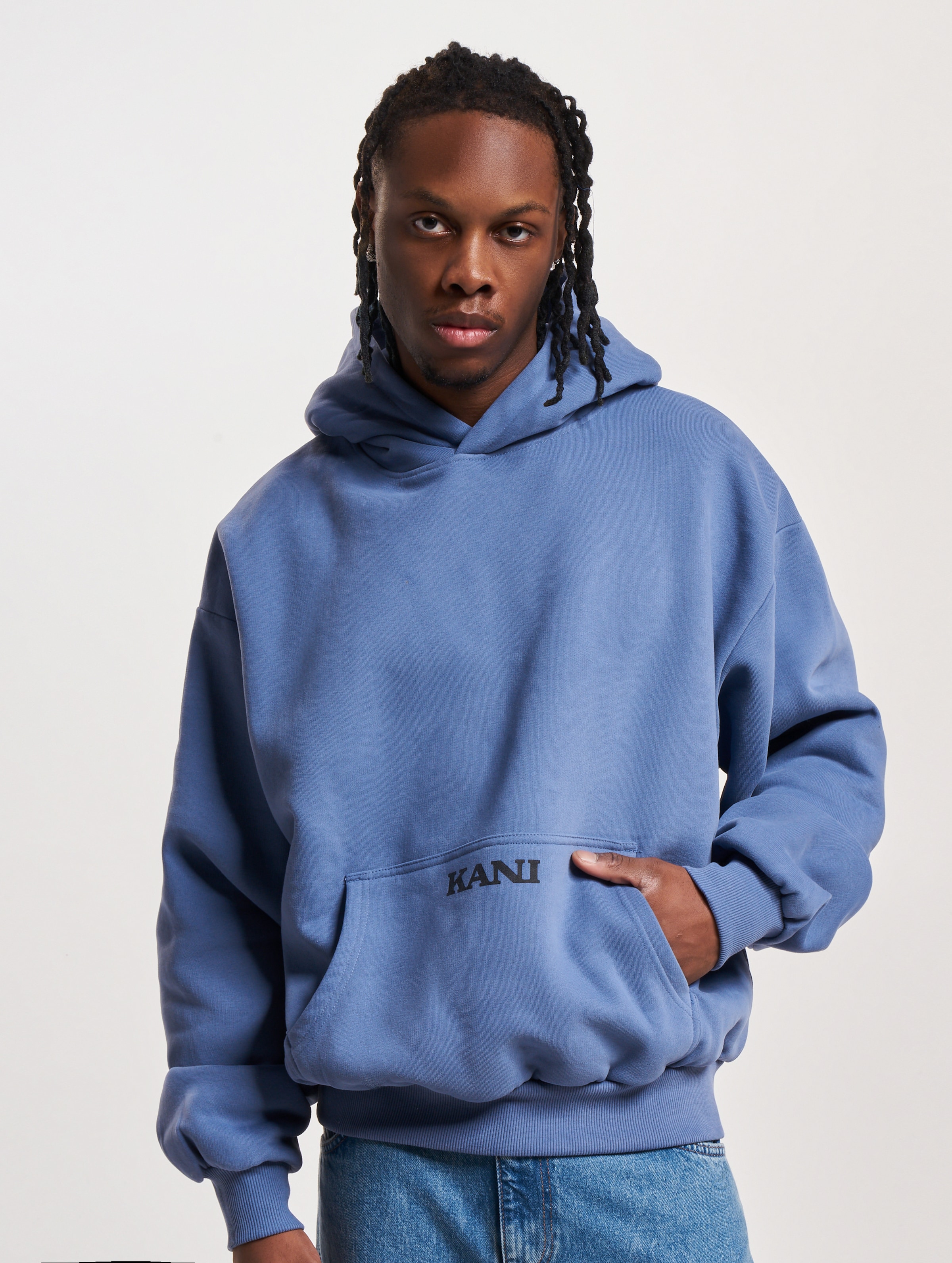 Karl Kani Small Retro OS Hoodies Männer,Unisex op kleur blauw, Maat XL