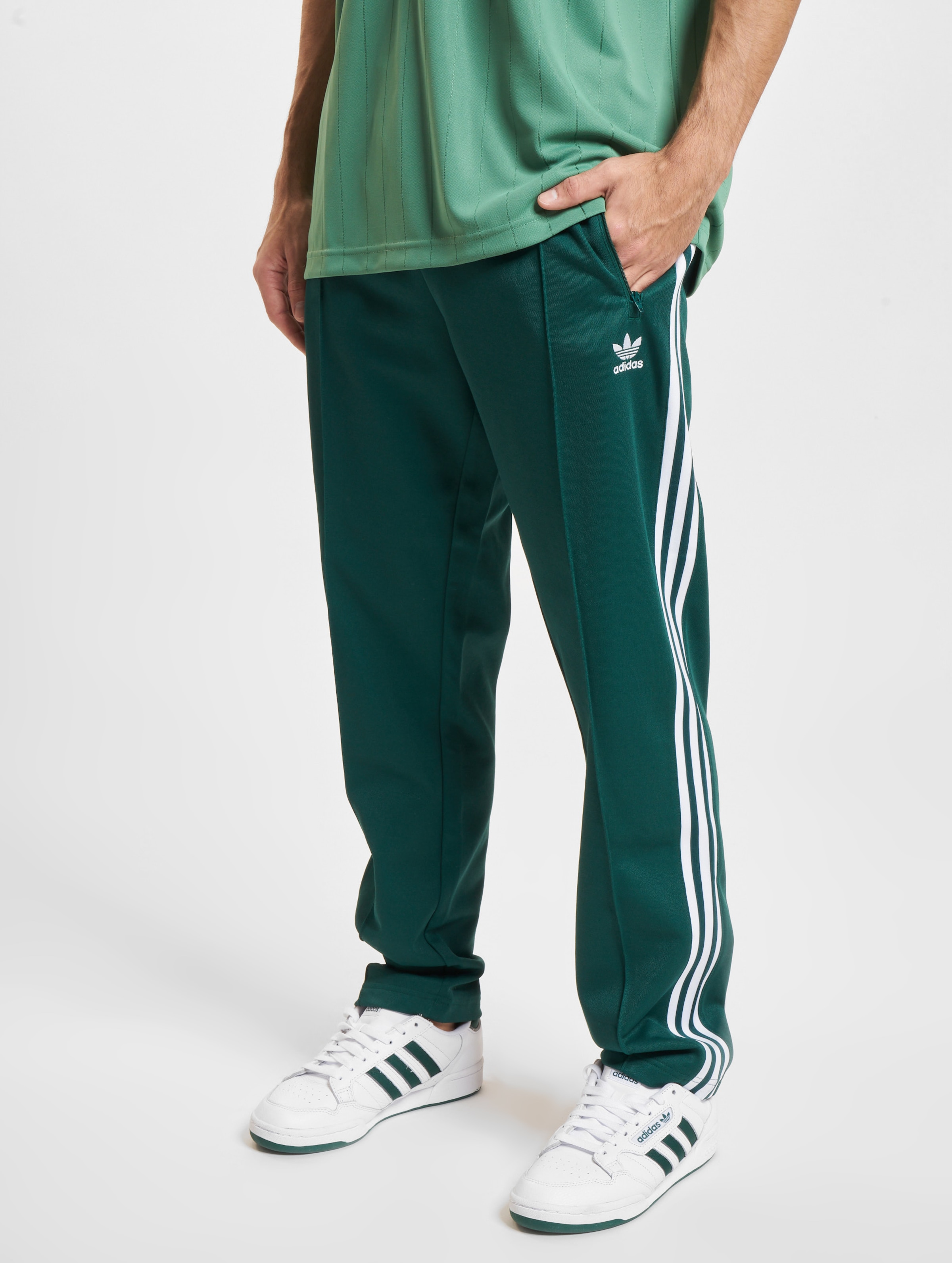 adidas Originals Beckenbauer Jogginghosen Mannen op kleur groen, Maat S