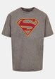 Supergirl - Logo Acid Washed Oversized-2