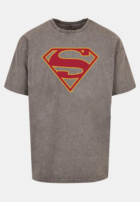 Supergirl - Logo Acid Washed Oversized-2