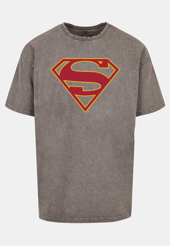 Supergirl - Logo Acid Washed Oversized-2