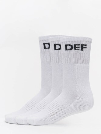 DEF 3-Pack Socks White