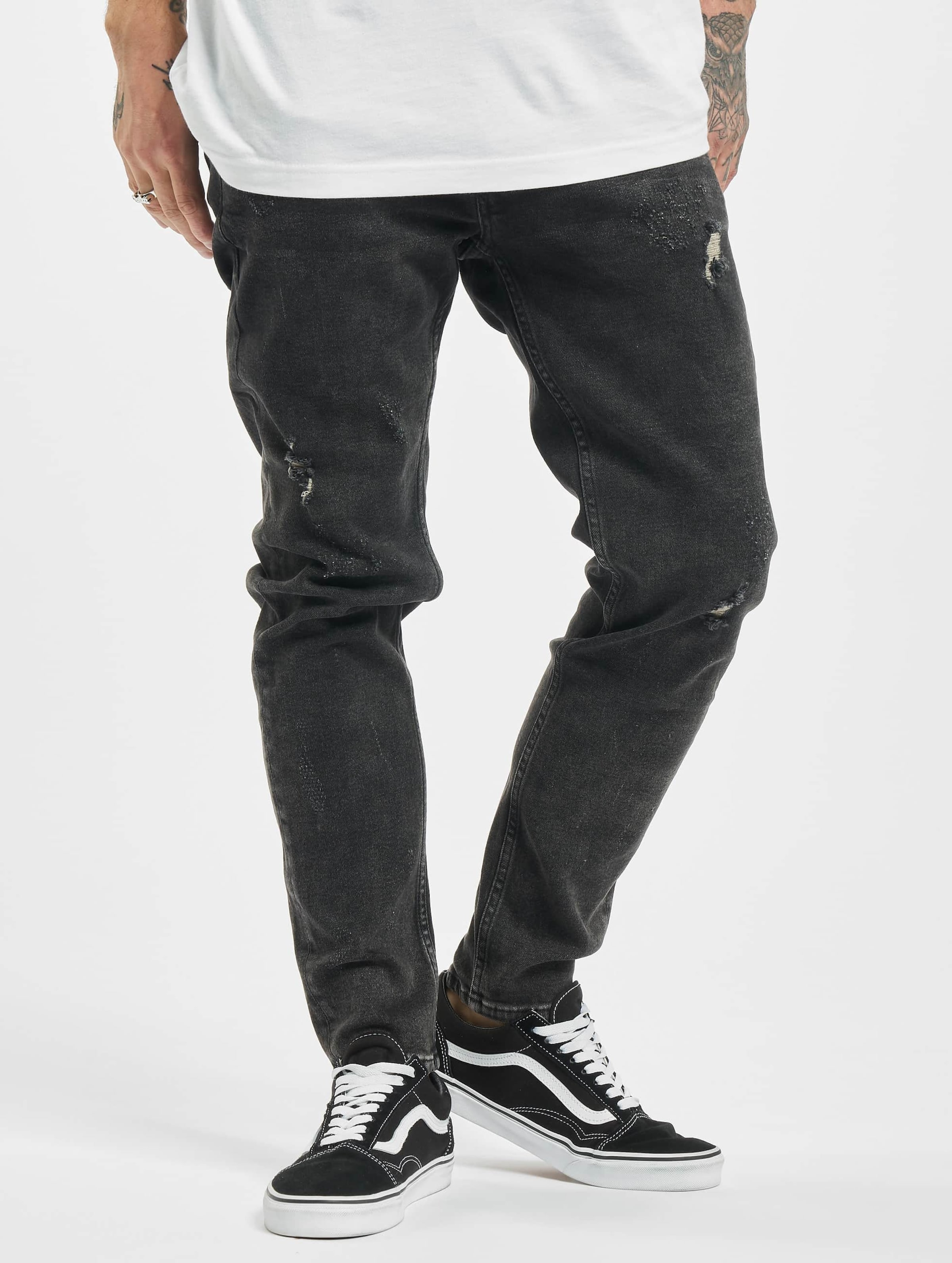 2Y Phil Slim Fit Jeans Mannen op kleur zwart, Maat 30