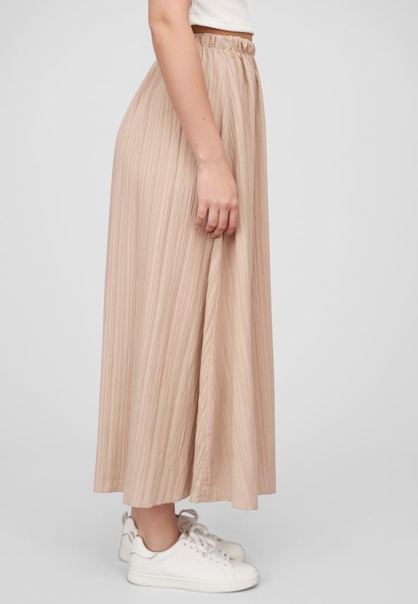 Cloud5ive Damen Longform Rock mit Strukturmuster und Gummibund-3