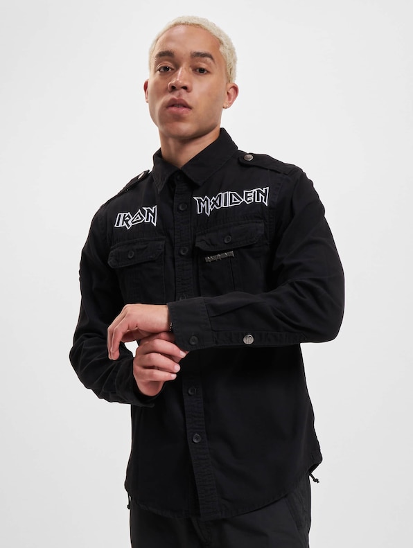 Brandit Iron Maiden Vintage Long Sleeve Eddy Shirt-2