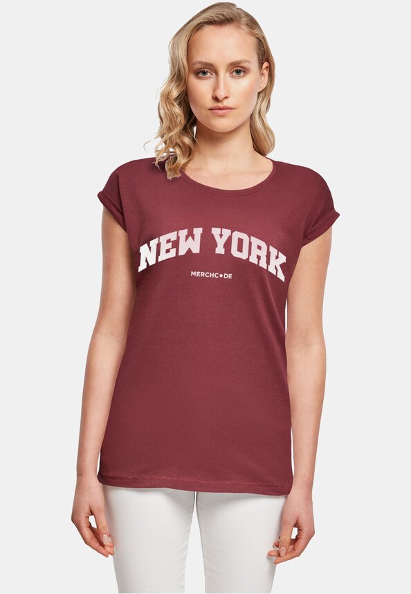 Ladies New York Wording - T-Shirt-0