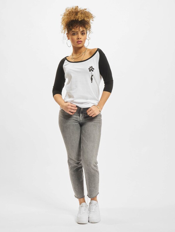 Ladies Brandalised - Banksy´s Graffiti Balloons Raglan Tee-3
