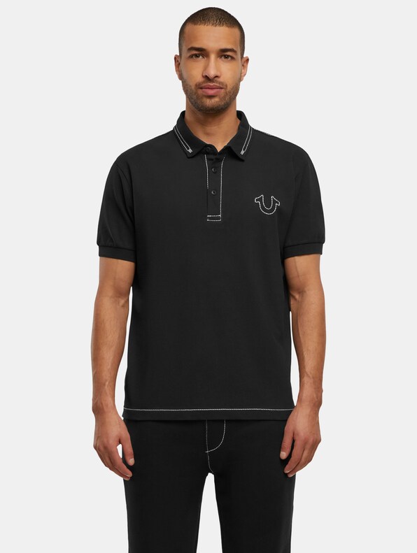 True Religion RELAXED BIG T EMBRO PIQUE POLO-3