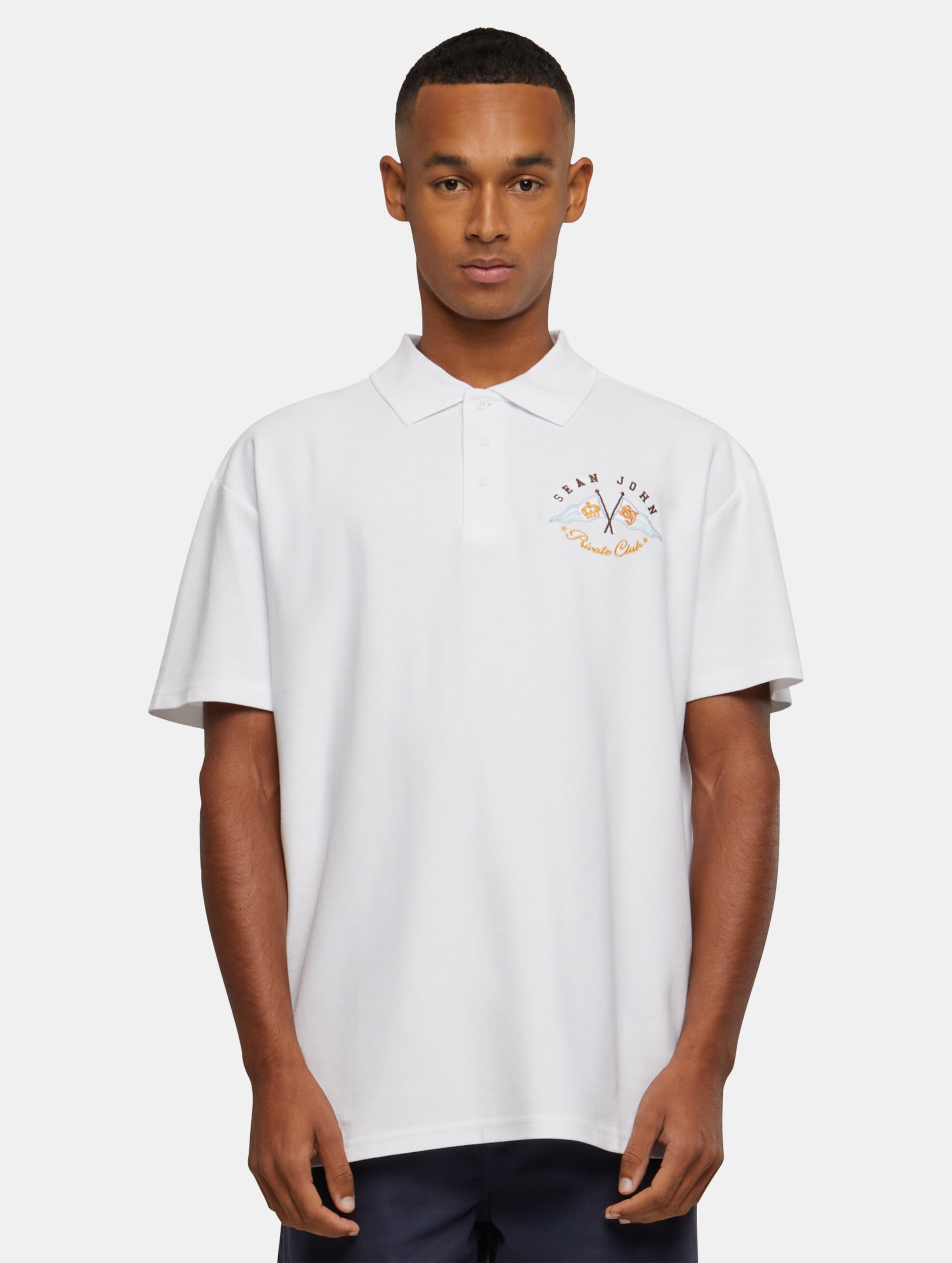 Sean John Yacht Club Polo Shirt Männer,Unisex op kleur wit, Maat XXL