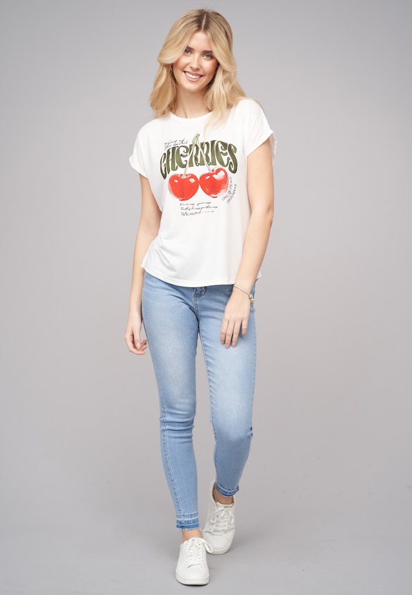 T-Shirt Cherries Print-4
