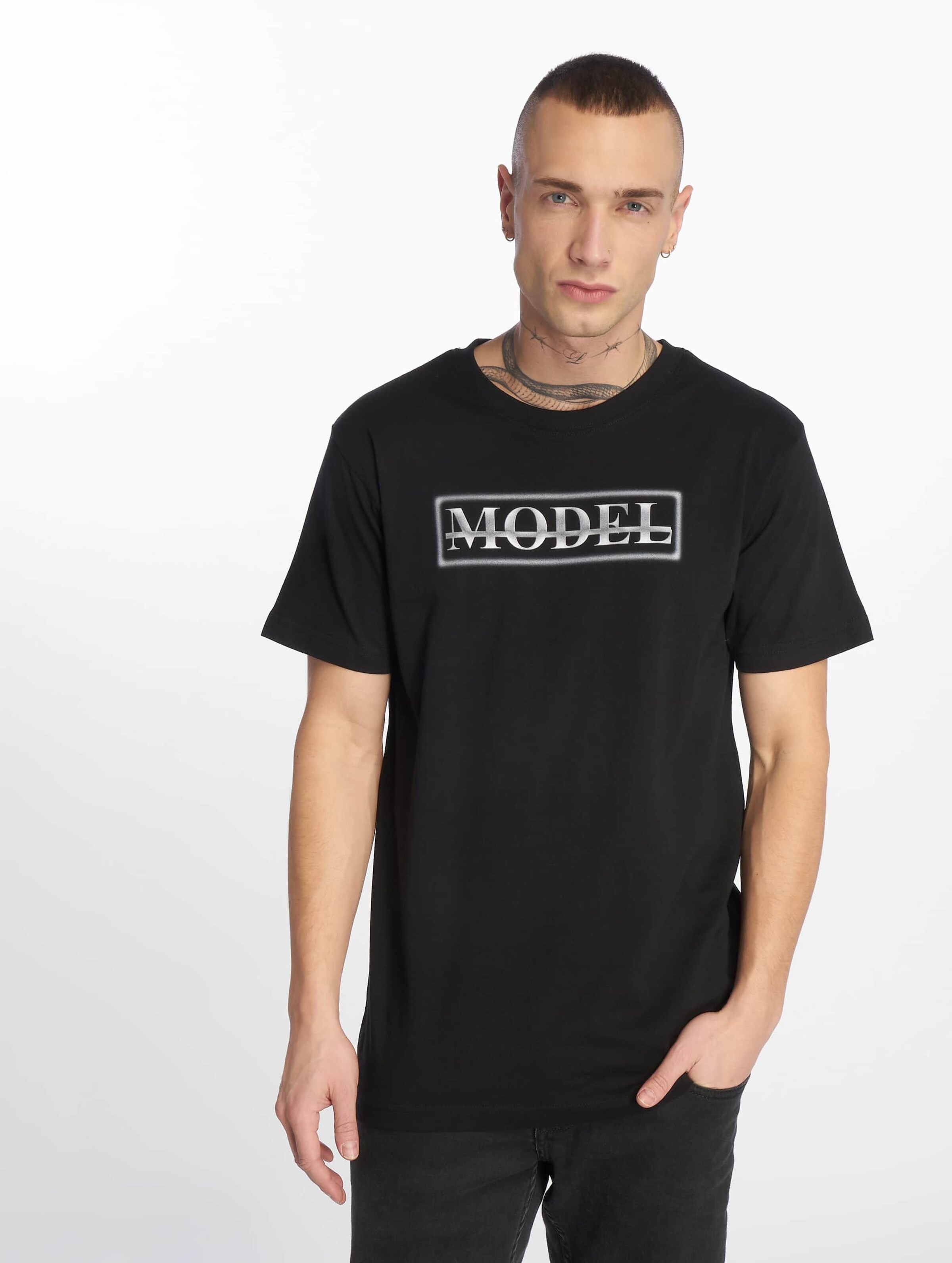Mister Tee Model Mannen op kleur zwart, Maat XL