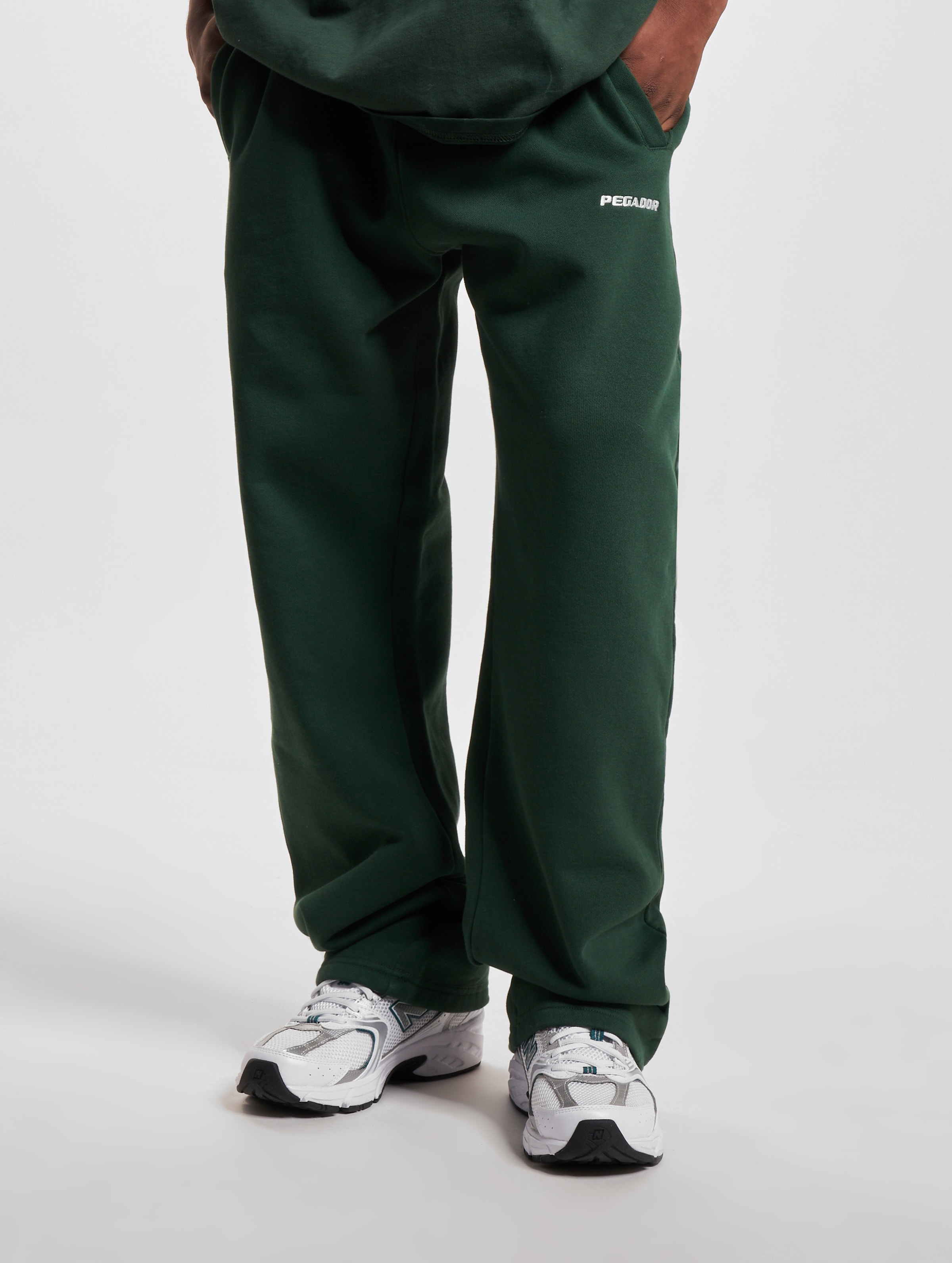 PEGADOR Pegador Logo Wide Sweat Pants Mannen op kleur groen, Maat M