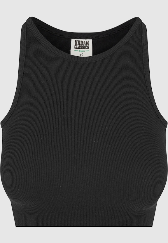 Ladies Organic Cropped Rib Top-7