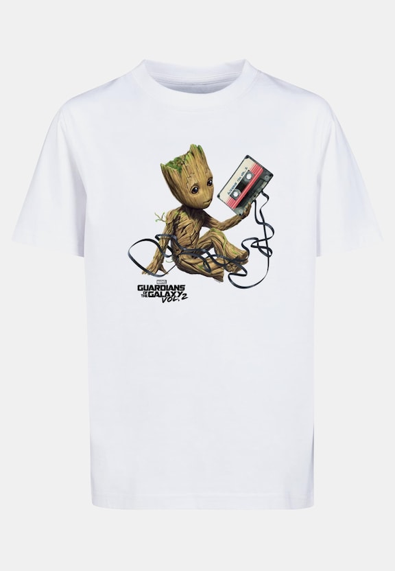 Kids Guardians Of The Galaxy Vol2 - Groot Tape Basic T-Shirt-0