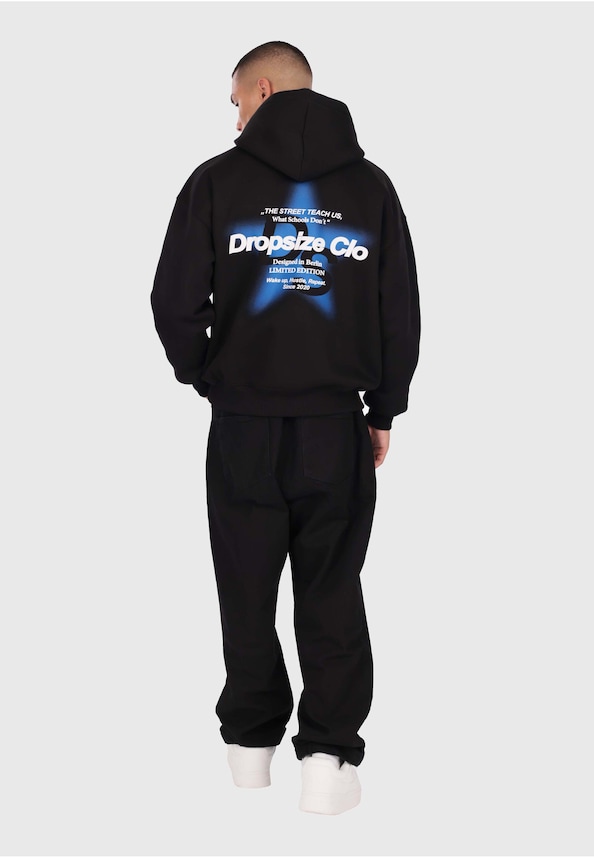 HEAVY OVERSIZE HALFTONE STAR HOODIE-3