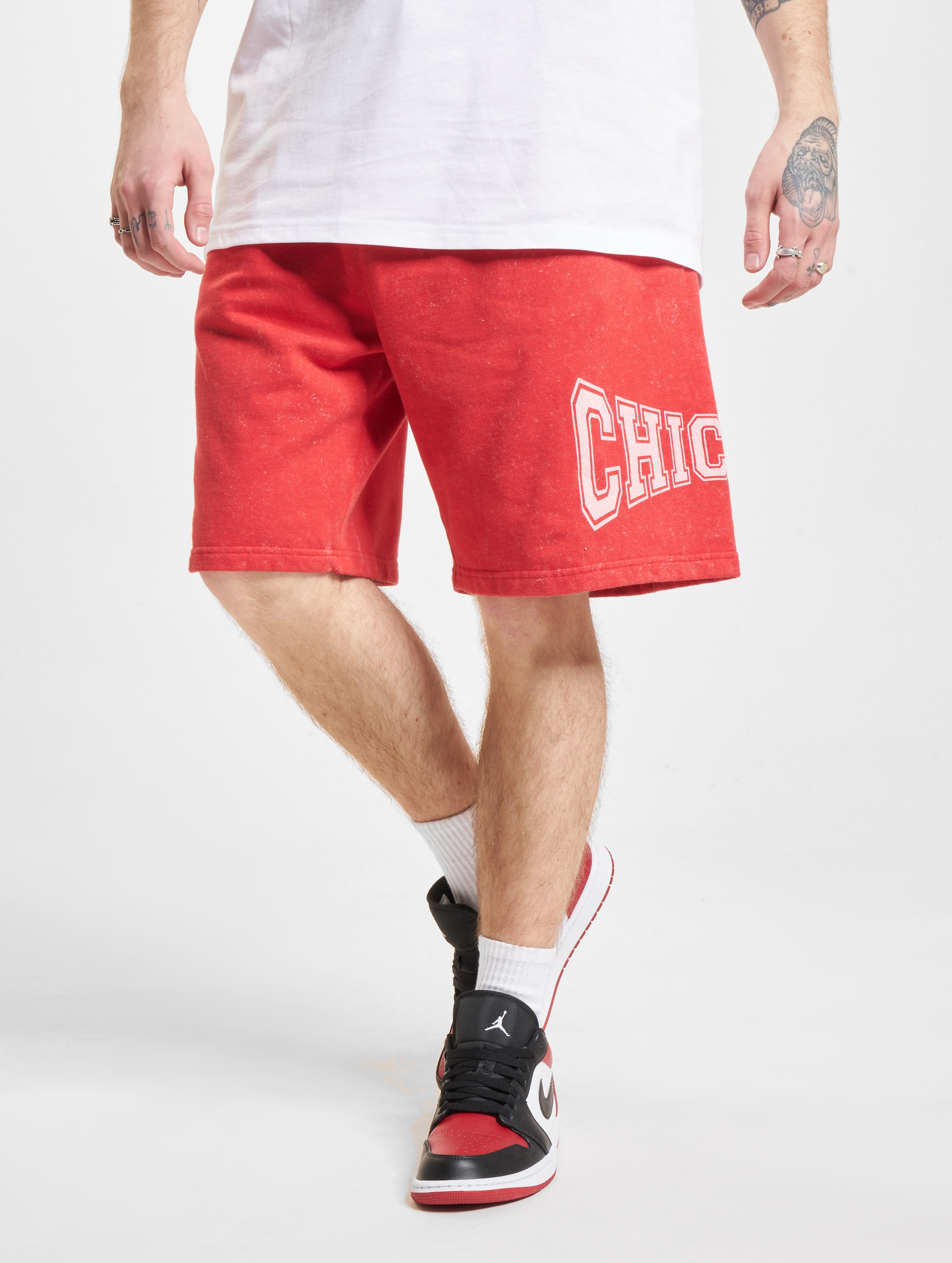 New Era Chicago Bulls NBA Washed Shorts Männer,Unisex op kleur rood, Maat XL