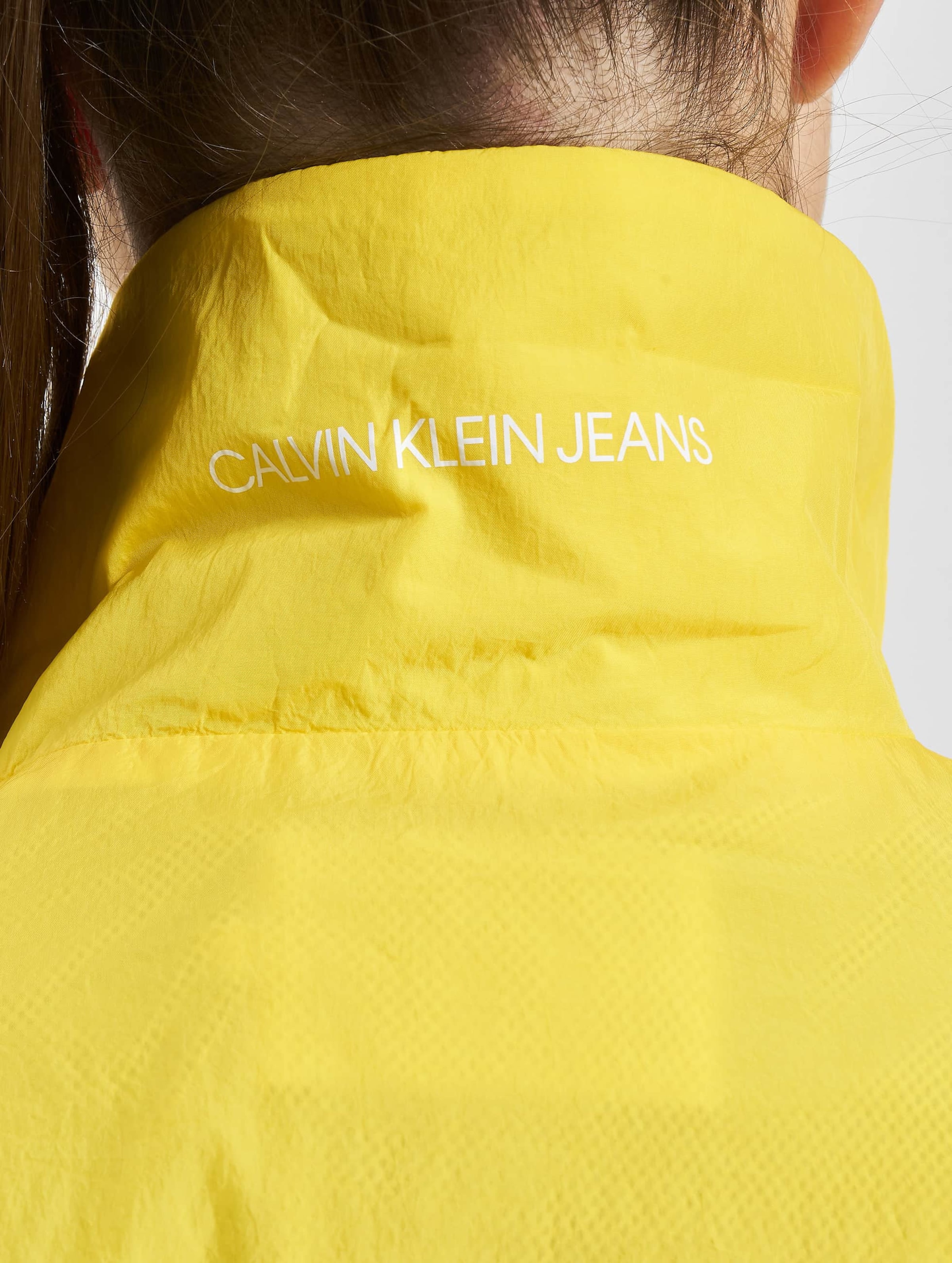 Calvin klein hotsell yellow coat