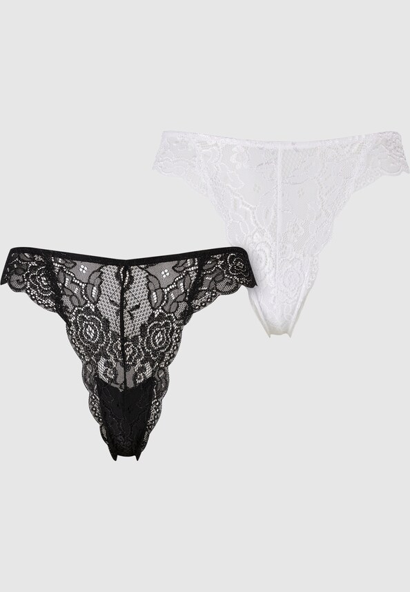 Ladies Allover Lace Tanga 2-Pack-7