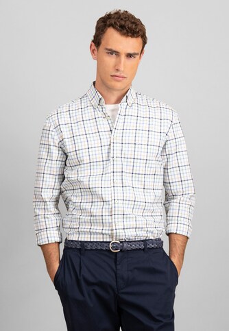 Multicolor Washed Oxford B.D. 1/1