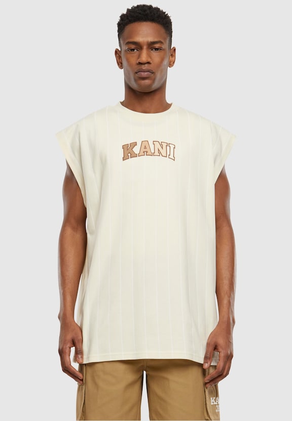 Small Serif Pinstripe Sleeveless -0