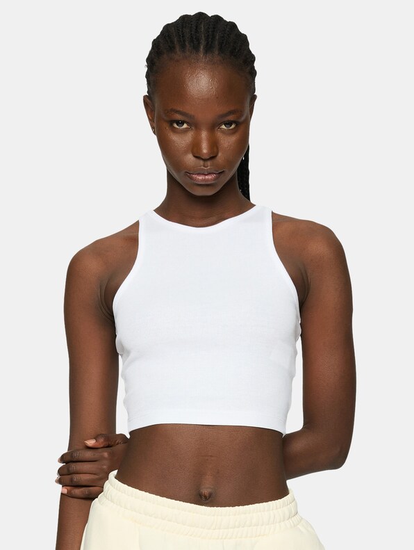 Ladies Organic Cropped Rib -1