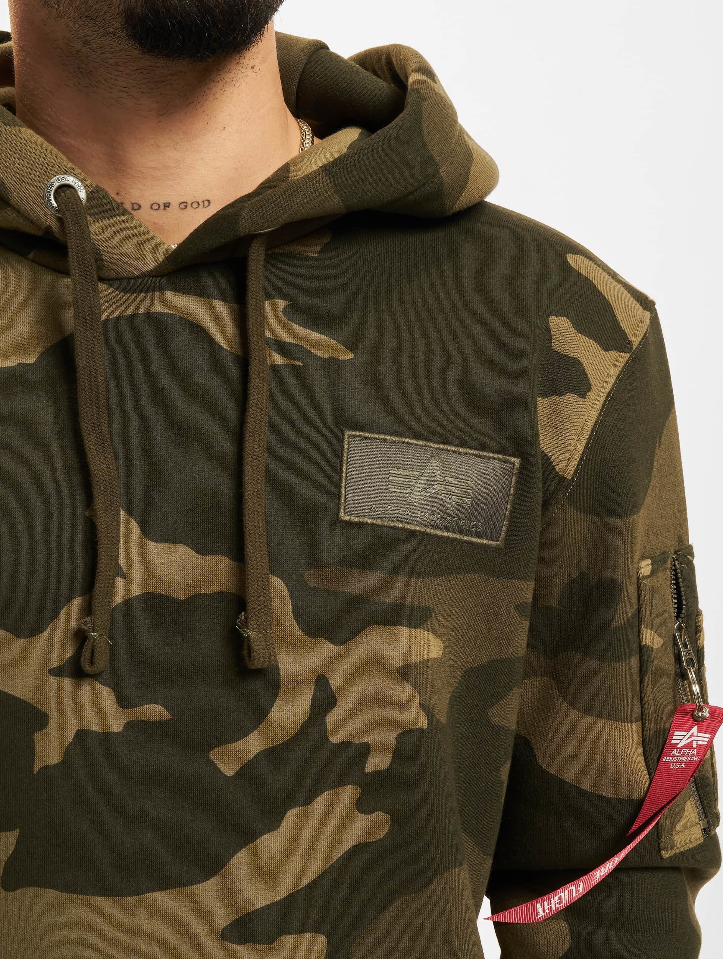 Alpha industries hoodie store camouflage