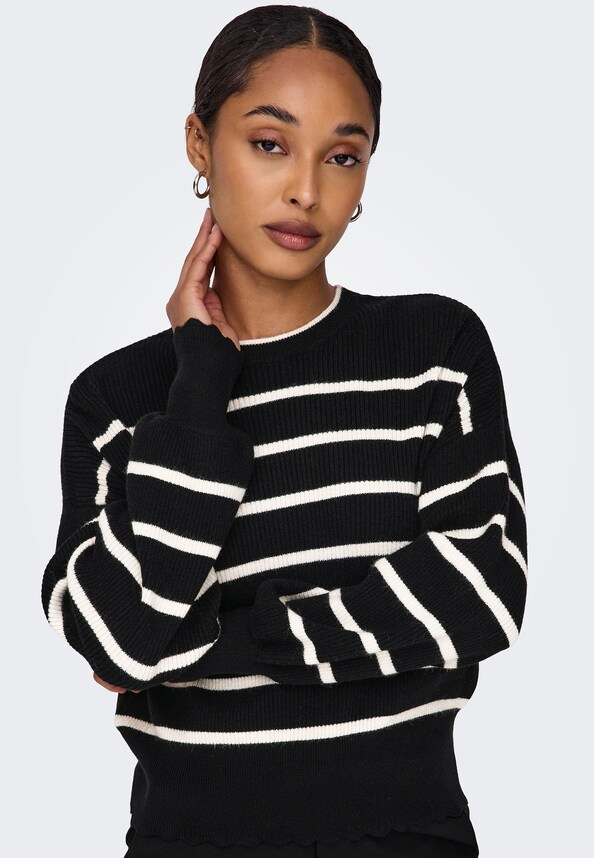 ONLIBI LIFE LS O-NECK KNT NOOS-3