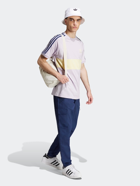 adidas Originals 3 Stripes Panel T-Shirts-4