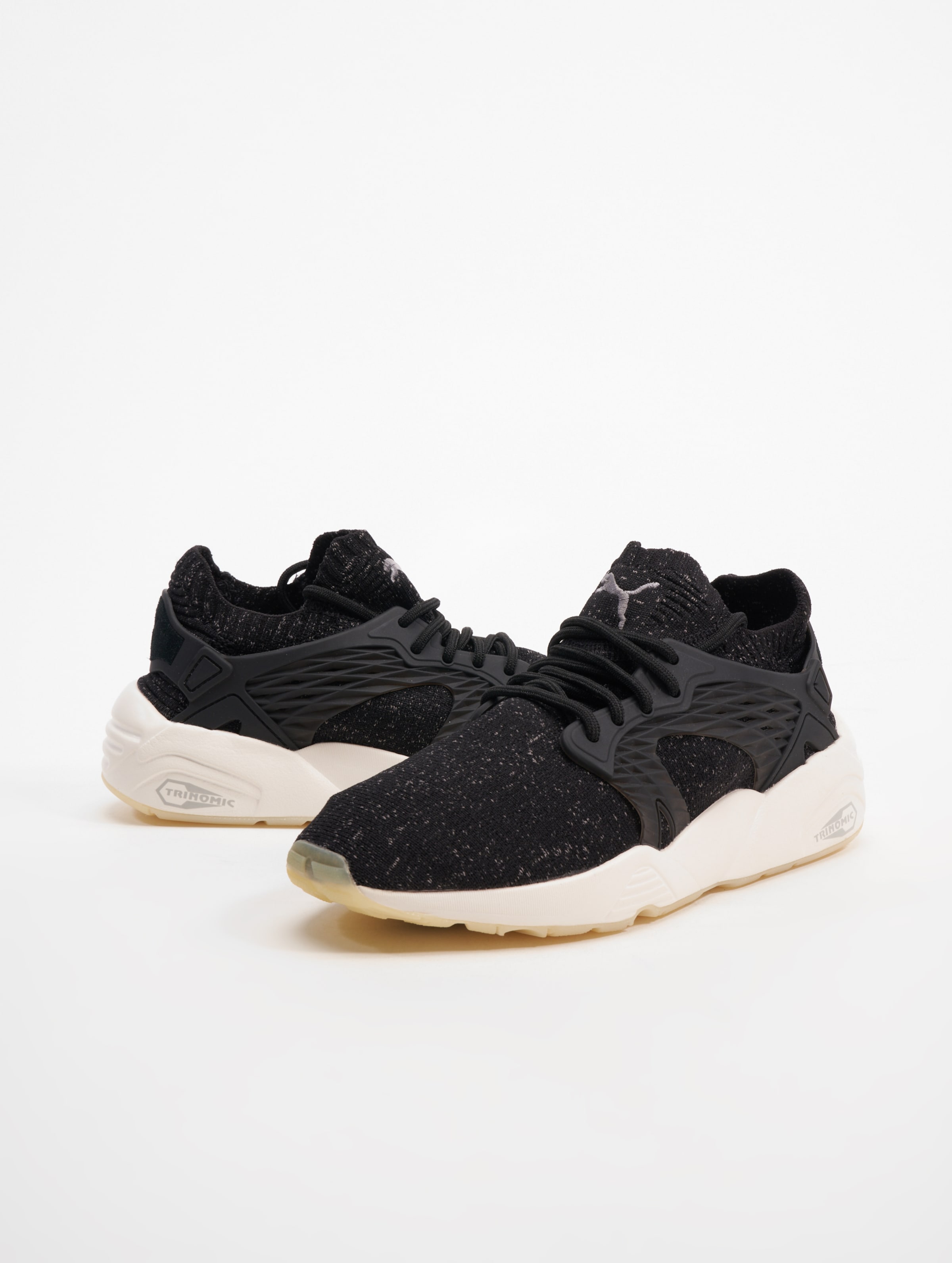 Puma Blaze Cage evoKNIT Schuhe op kleur zwart, Maat 37.5