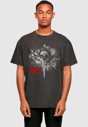  Slayer - Death Dagger Vintage Acid Washed Oversize
