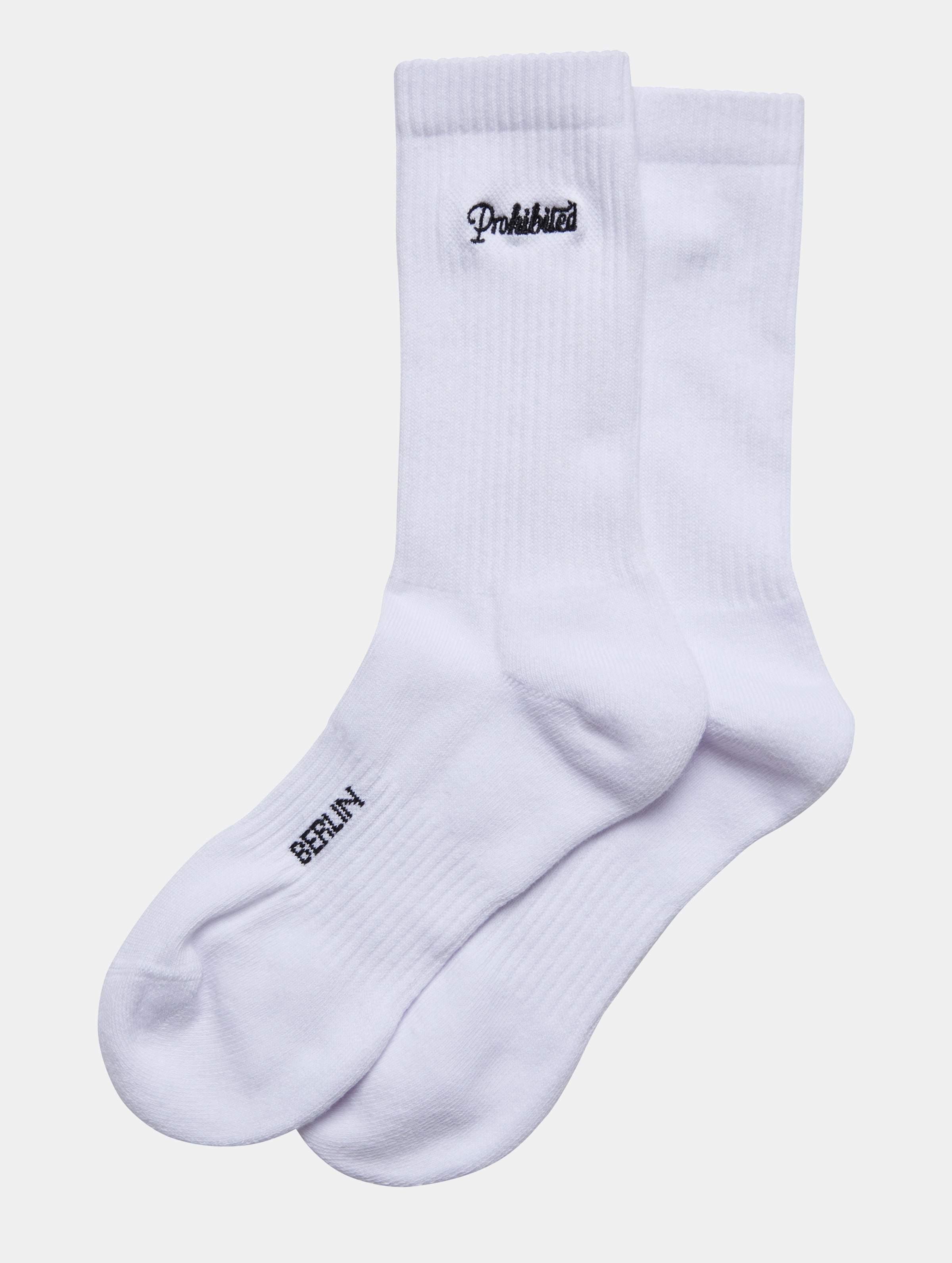 Prohibited 2 Pack Logo Socken Frauen,Männer,Unisex op kleur wit, Maat 4146