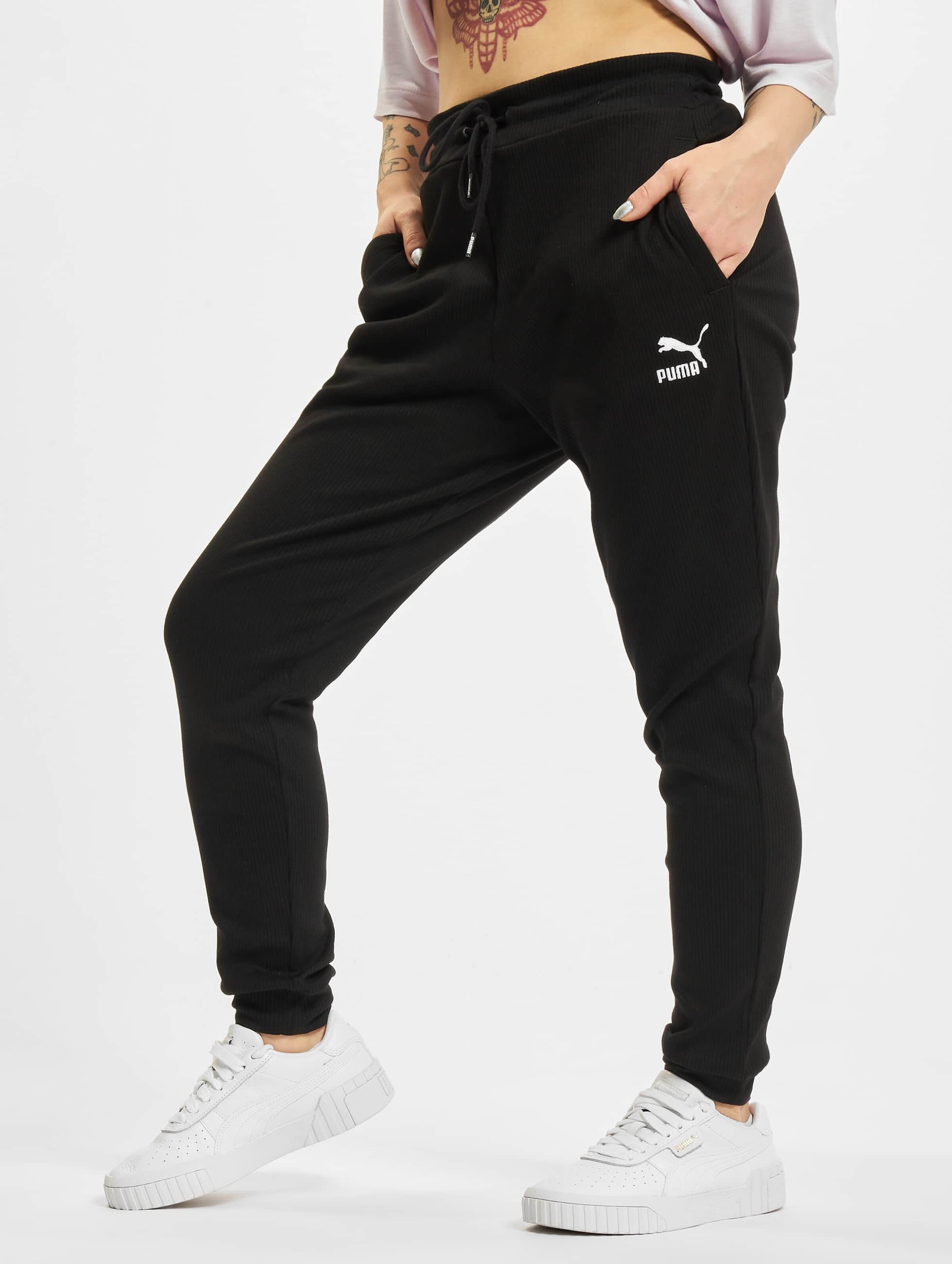 Ribbed outlet slim joggers