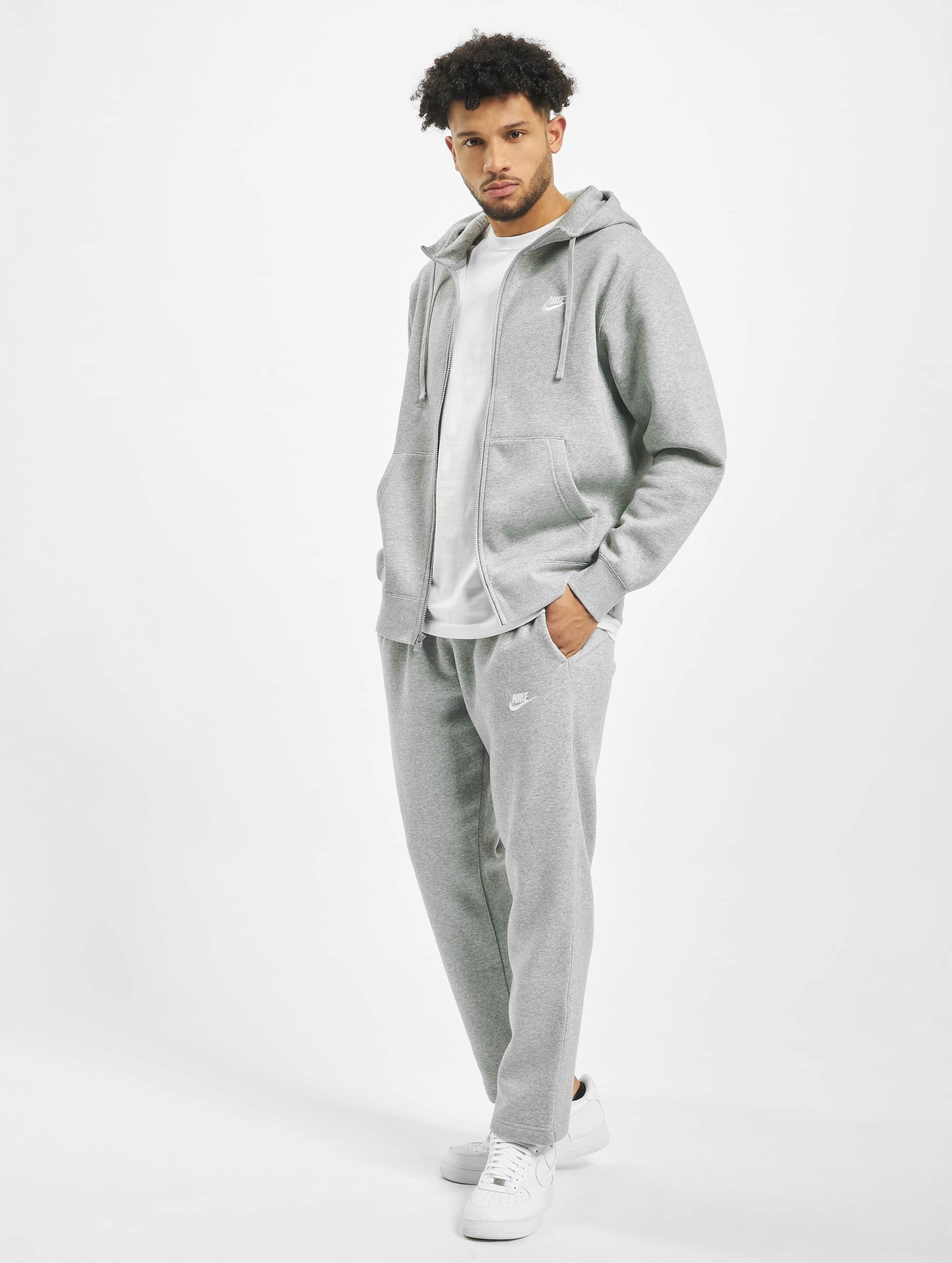 Nike club best sale tracksuit in grey