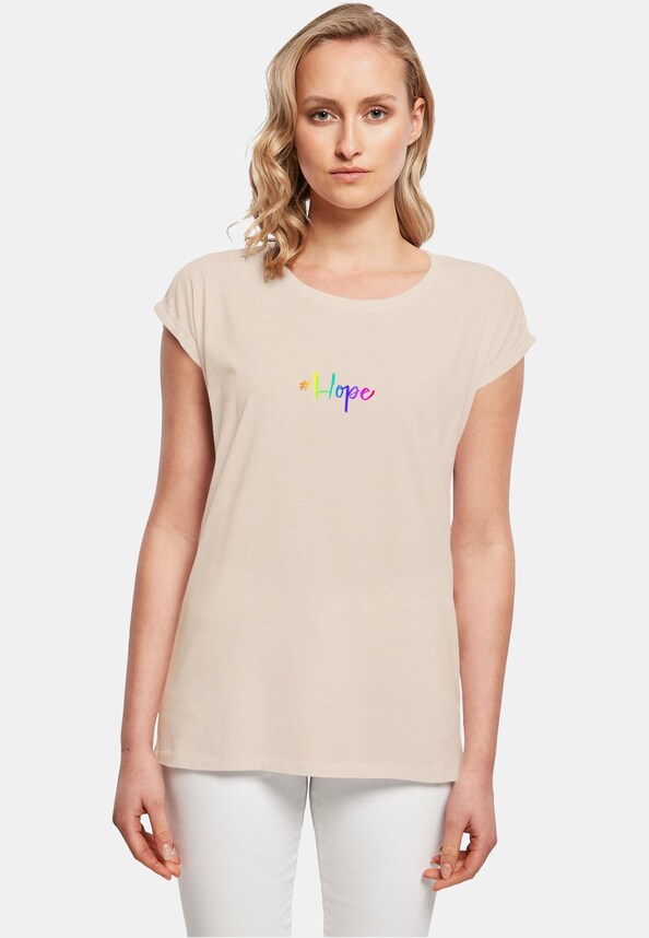 Ladies Hope Rainbow Extended Shoulder Tee-0