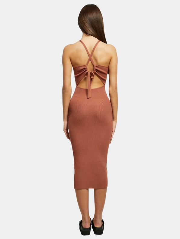 Midi Rib Knit Crossed Back-1