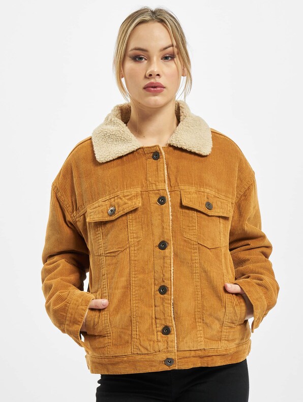 Ladies Oversize Sherpa Corduroy-2