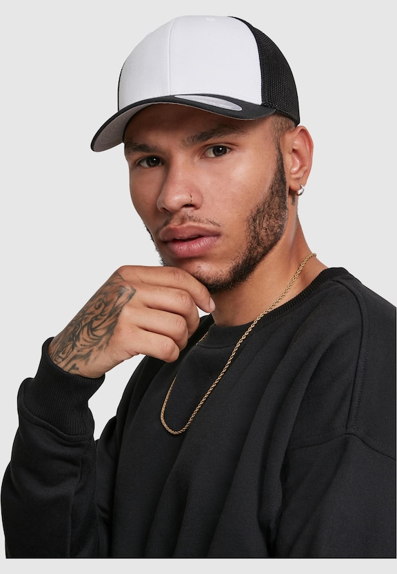 Flexfit Mesh Colored Front Snapback Cap-7