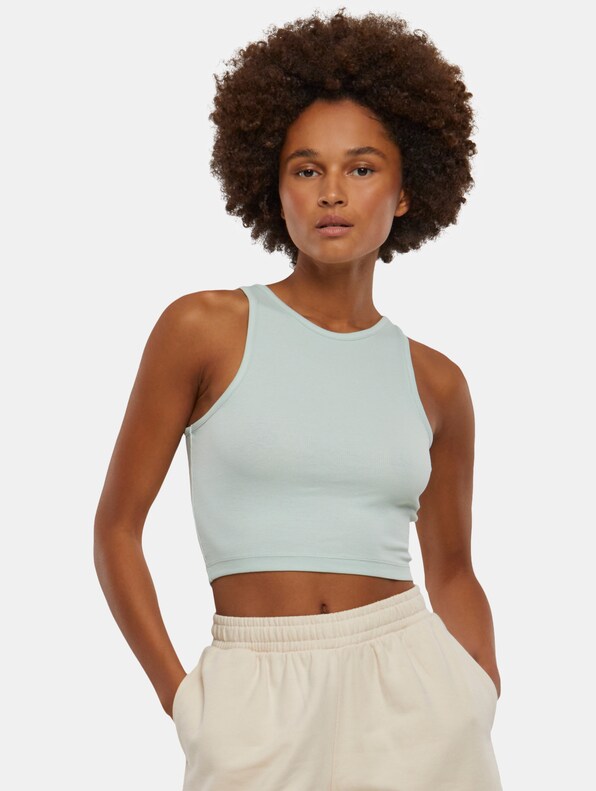 Ladies Cropped Rib-0