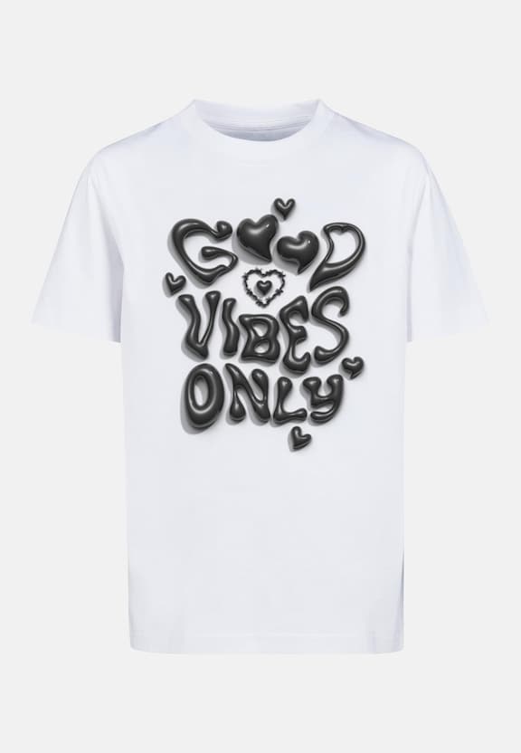 Kids Good Vibes Only Heart Tee-0