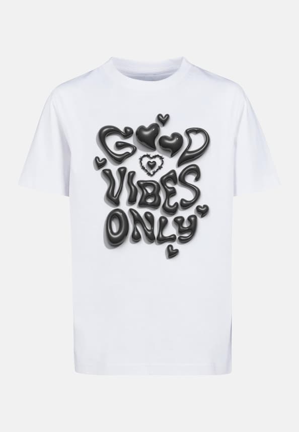 Kids Good Vibes Only Heart Tee-0
